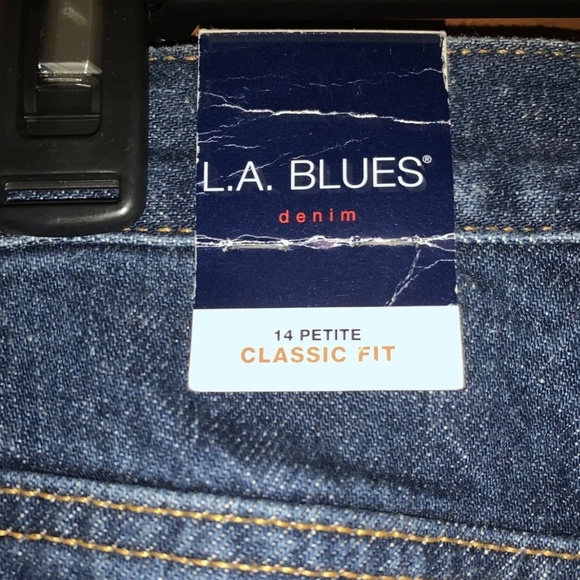 VINTAGE LA BLUES WOMEN SIZE 14 PETITE CLASSIC FIT JEANS - Picture 5 of 5